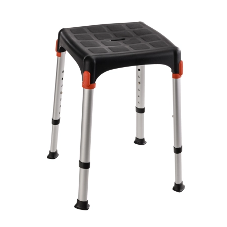 Czarny taboret prysznicowy Timago KING-BSTA-20 do 150 kg