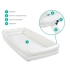 Budowa wanny EASY BATH z zaworem odpływowym, zaworami pompki i odpływem