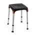 Czarny taboret prysznicowy Timago KING-BSTA-20 do 150 kg