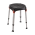 Czarny taboret prysznicowy Timago KING-BSTRA-20