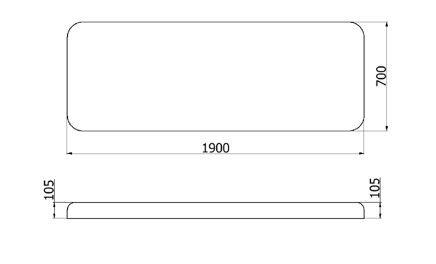 Wymiary kozetki Gaia: 190×70 cm, regulacja wysokości 55–83 cm, nośność 200 kg, waga 32 kg