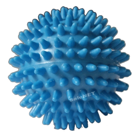Piłeczka rehabilitacyjna - jeżyk - 6 cm - niebieska