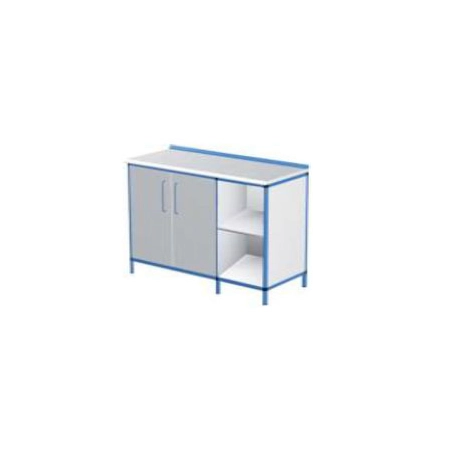Aluminiowa szafka do gabinetu lekarskiego