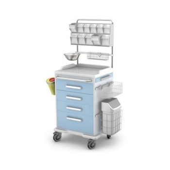 Wózek anestezjologiczny - cztery szuflady
