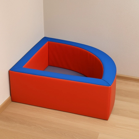 Basenik narożny 135x135x50 cm do pokoju dziecka i domowej strefy zabawy