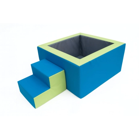 Suchy basenik 80x80x40 cm ze schodkami do terapii SI