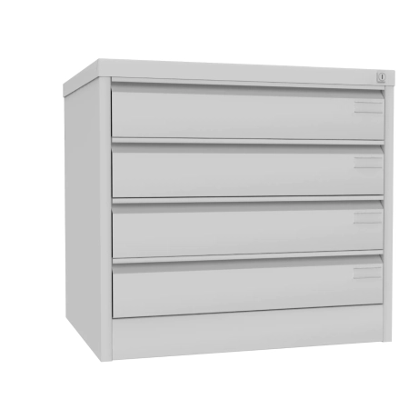 Metalowa Szafa Kartotekowa - Format A6 (4-szufladowa)