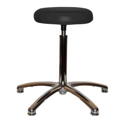 Taboret medyczny z aluminiową podstawą