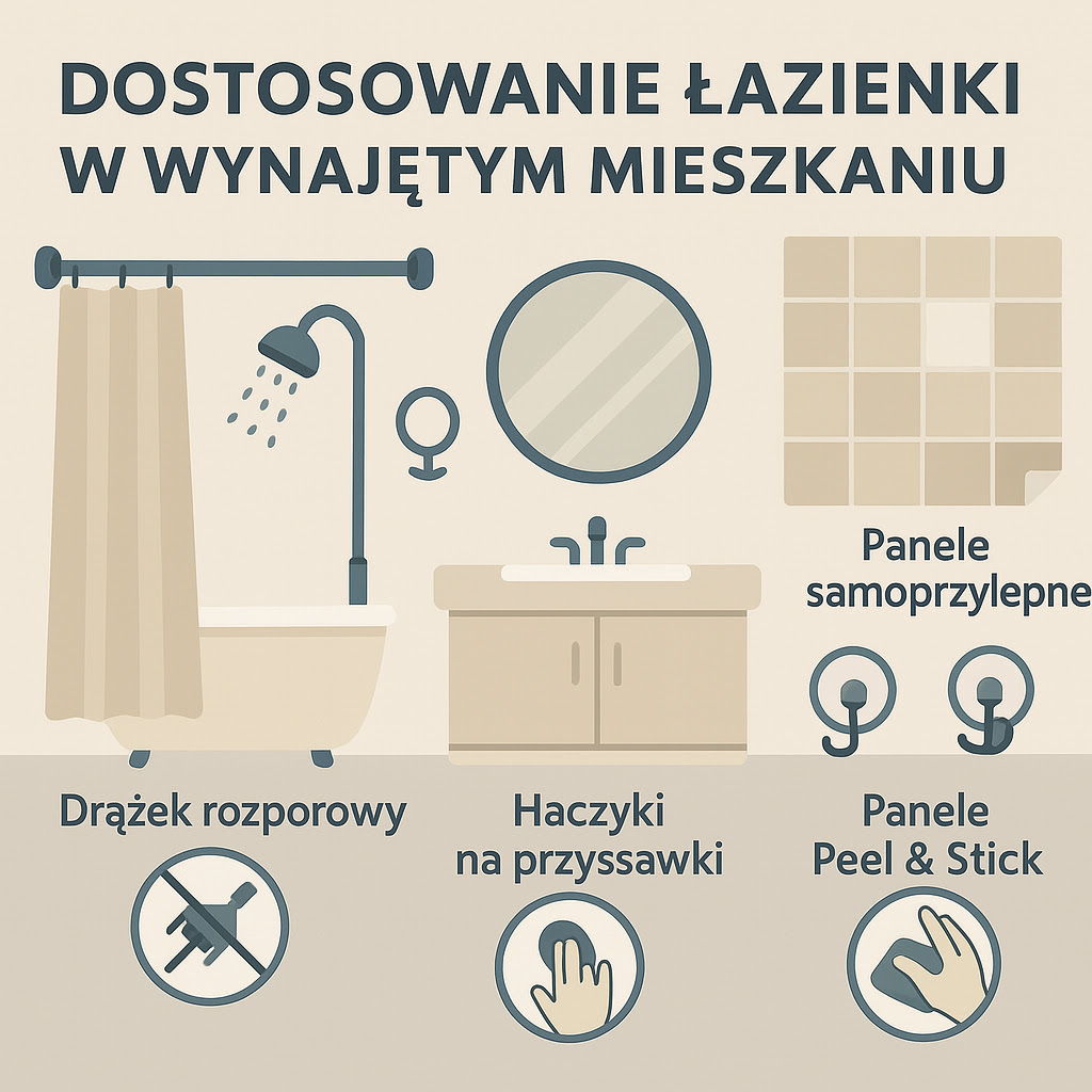 Dostosowanie łazienki w wynajętym mieszkaniu