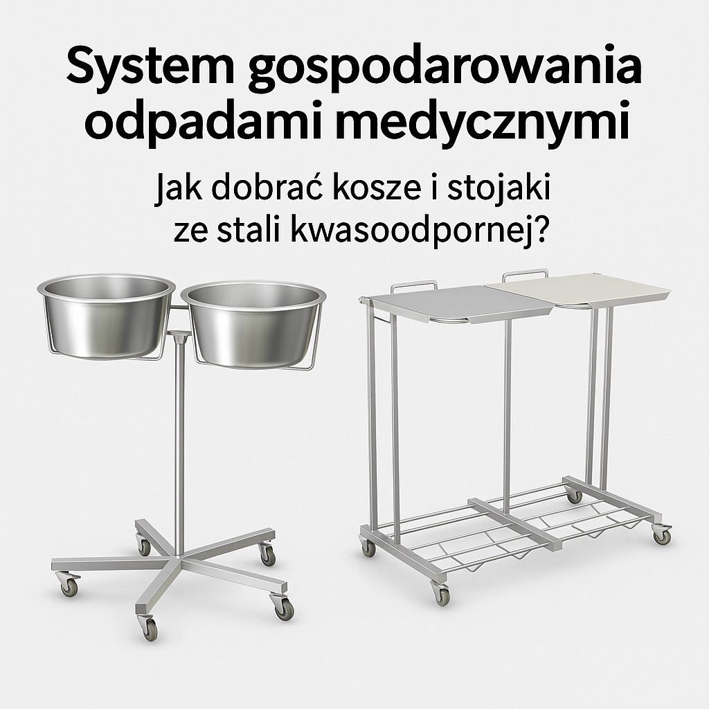 System gospodarowania odpadami medycznymi – jak dobrać kosze i stojaki ze stali kwasoodpornej? System gospodarowania odpadami medycznymi – jak dobrać kosze i stojaki ze stali kwasoodpornej?
