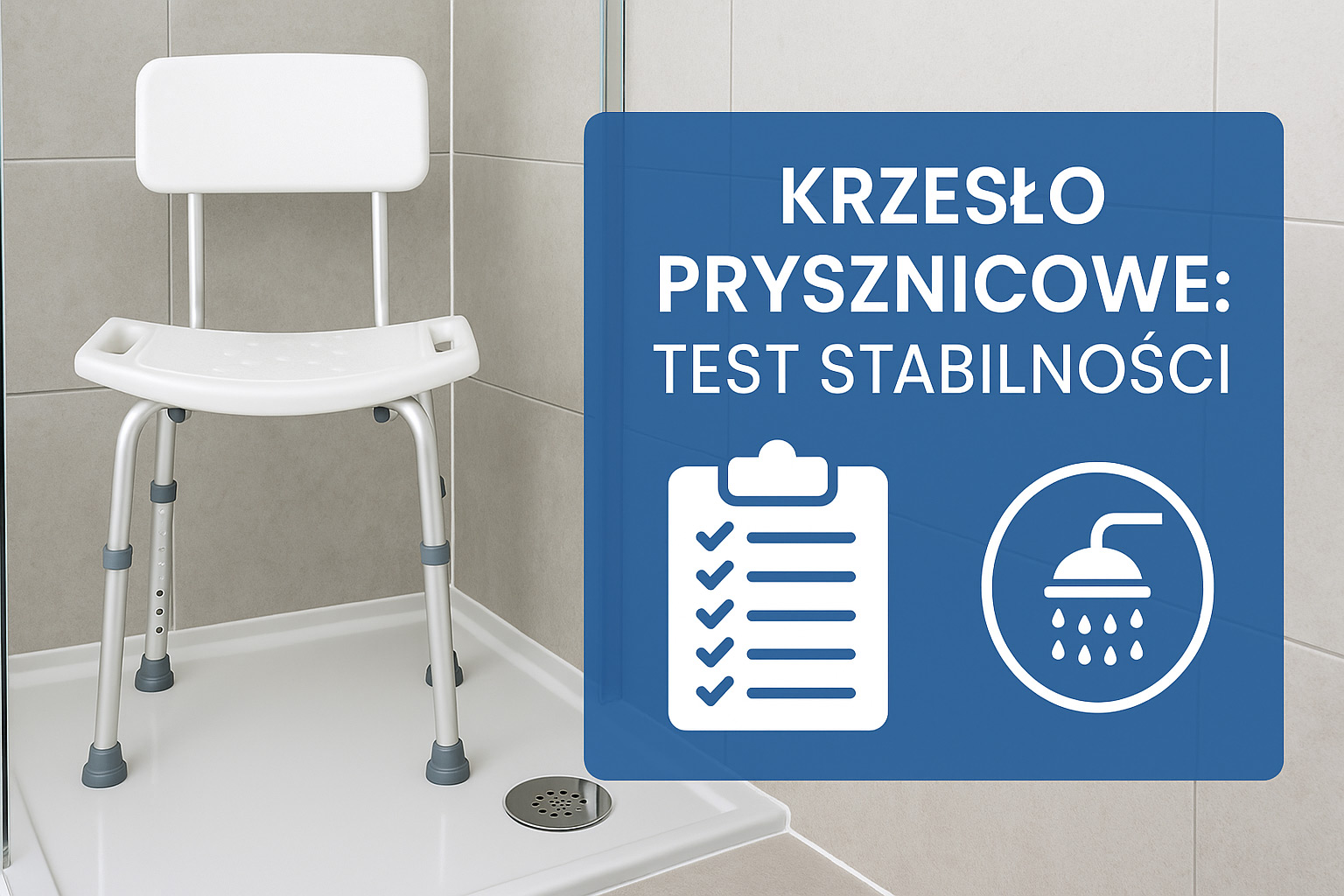 Krzesła prysznicowe: dobór do wymiarów kabiny + 7 krokowy test stabilności (checklista) Krzesła prysznicowe: dobór do wymiarów kabiny + 7 krokowy test stabilności (checklista)