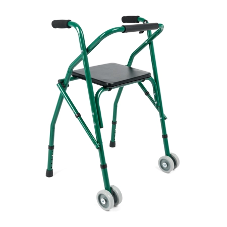 Podpórka dwukołowa aluminiowa z oparciem