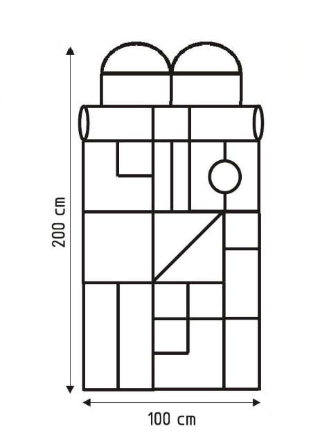 Sposób transportu klocków piankowych Sposób transportu klocków piankowych