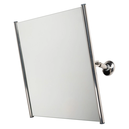 Lustro uchylne INOX z bocznymi ramami 60 × 60 cm dla niepełnosprawnych