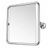 Lustro uchylne INOX 60 × 60 cm w pełnej ramie dla niepełnosprawnych