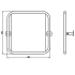 Rysunek techniczny lustra uchylnego INOX 60 × 60 cm w pełnej ramie