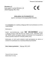 Deklaracja zgodności EC-materac przeciwodleżynowy