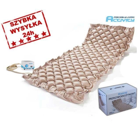 Materac przeciwodleżynowy zmiennociśnieniowy bąbelkowy