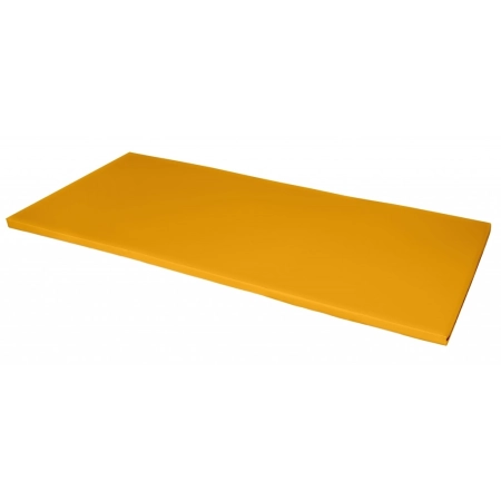 Materac rehabilitacyjny 195×85×5 cm – zmywalny, tapicerka skóropodobna, kolor miodowy