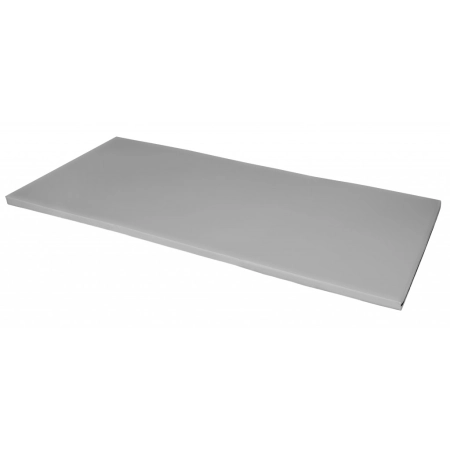 Szary materac rehabilitacyjny 195×85×5 cm – zmywalny, tapicerka skóropodobna