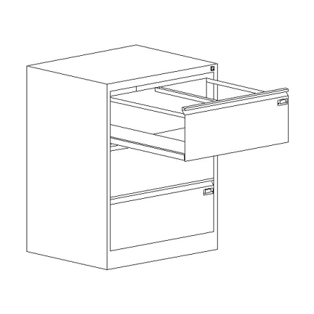 Metalowa Szafa Kartotekowa - Format A4 (3-szufladowa)