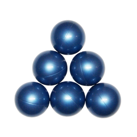Piłeczki plastikowe - metaliczne 100szt 7cm