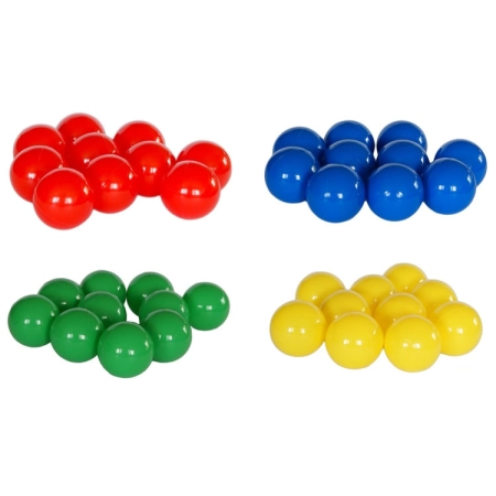 Piłeczki do suchego basenu o średnicy 7 cm - 4 kolory
