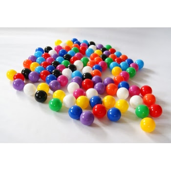 Kulki plastikowe 50szt. 8cm - 10 kolorów