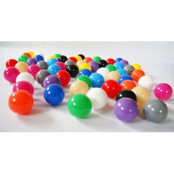 Kolorowe piłeczki 100szt. 7cm - 12 kolorów
