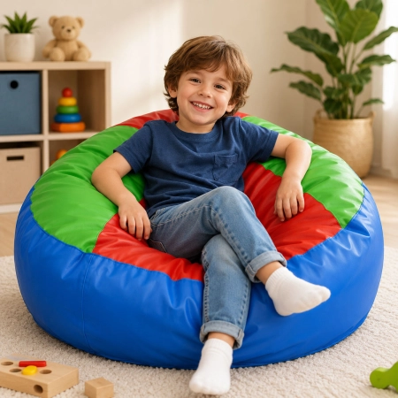 Pufa rehabilitacyjna 120 cm ze skaju dla dzieci
