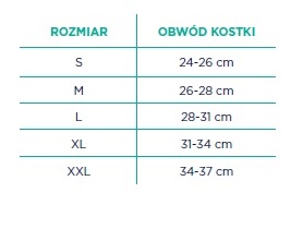 Orteza stabilizująca staw skokowy dane techniczne