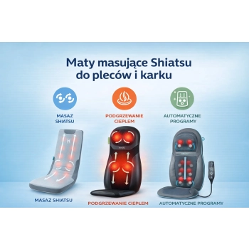 Maty masujące Shiatsu do pleców i karku Maty masujące Shiatsu do pleców i karku