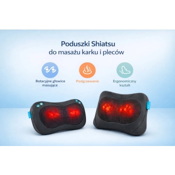 Poduszki Shiatsu do masażu karku i pleców Poduszki Shiatsu do masażu karku i pleców