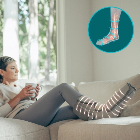 System HoMedics Modulair – opaska kompresyjna na stopę do domowego masażu
