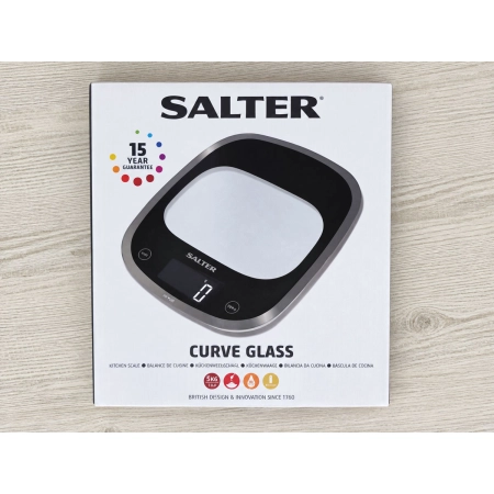 Opakowanie wagi kuchennej Salter Curve Glass 1050 5 kg