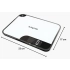 Wymiary wagi kuchennej Salter 1064 WHDR Mini-Max 23x17cm