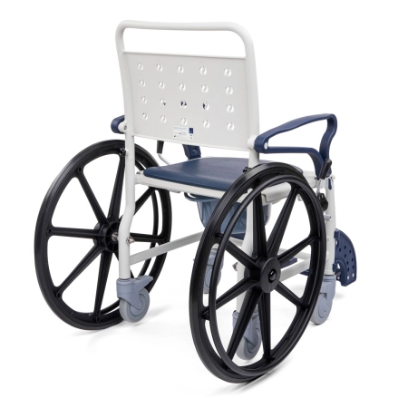 Wózek prysznicowo-toaletowy SANI-TIM z kołami 24″ – widok z tyłu