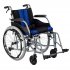 Aluminiowy wózek inwalidzki z miękkim oparciem i siedziskiem